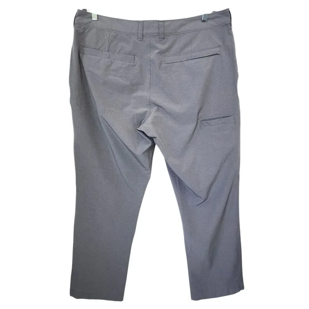 Duluth Trading Co. Men's Pants Size 38x30 Gray Standard Fit Work Trousers